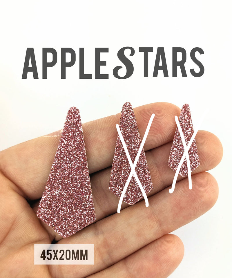 Pampille AppleStars Or rose 45x20mm