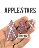 Goutte AppleStars Or rose 35 x 21 mm