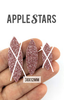 Navette AppleStars Or rose 38 x 12 mm