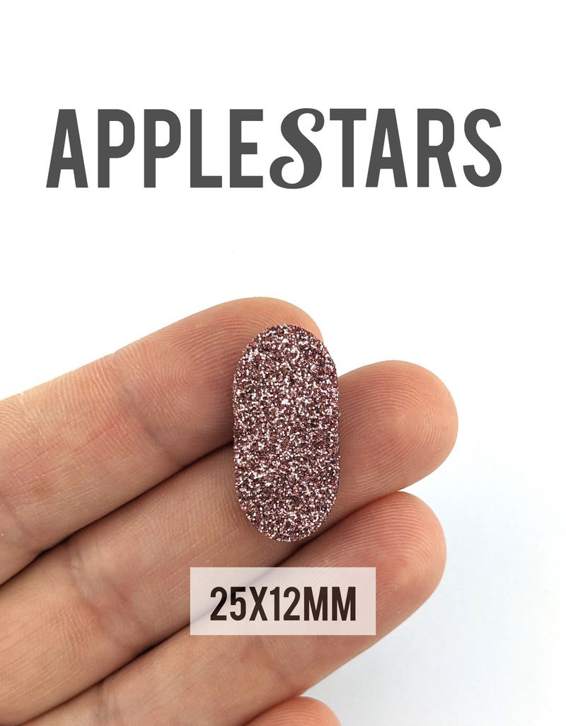 Rectangle arrondi AppleStars Or rose