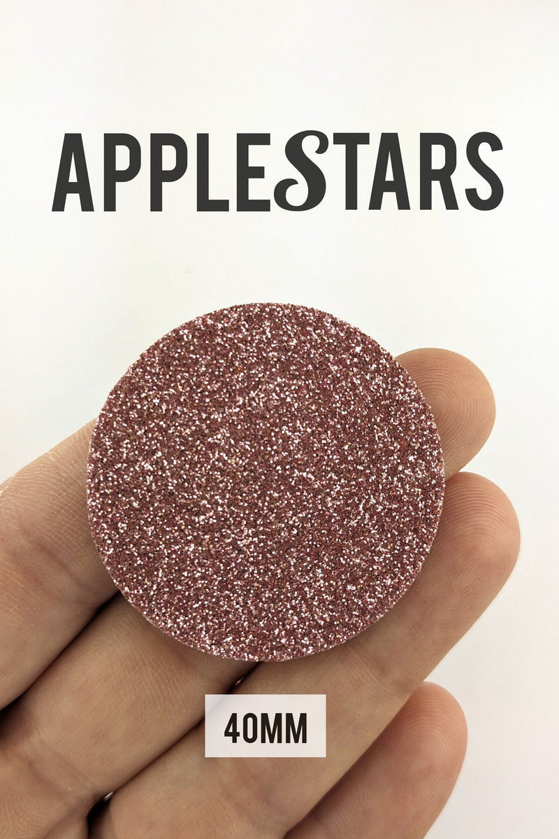 Rond AppleStars Or rose 40mm