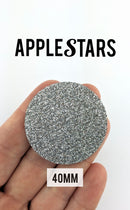 Rond AppleStars Argent 40 mm