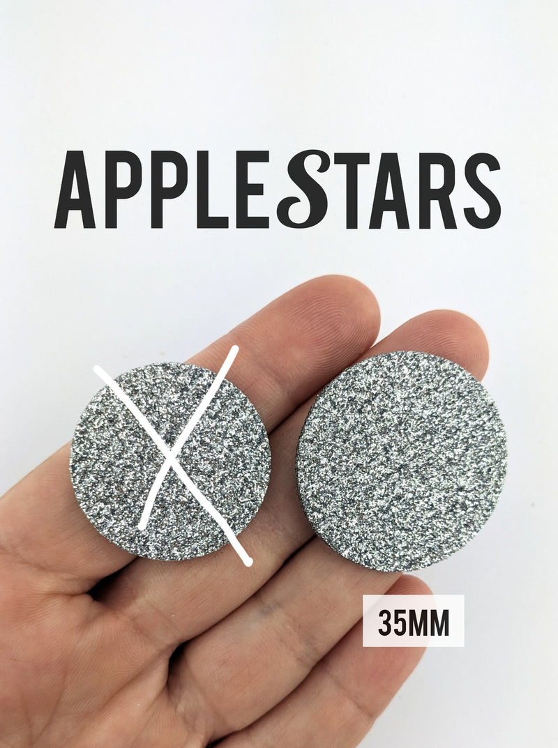Rond AppleStars Argent 30mm