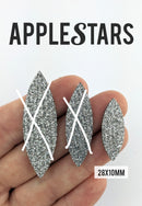 Navette AppleStars Argent 28 x 10 mm