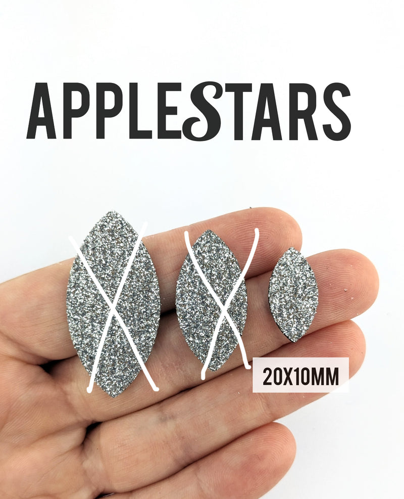 Feuille 20x10mm AppleStars Argent