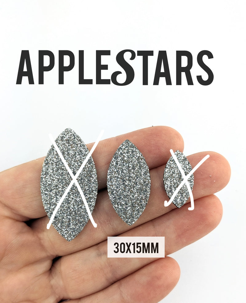 Feuille 30x15mm AppleStars Argent
