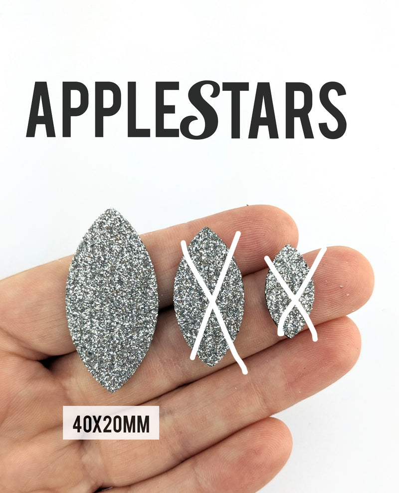 Feuille 40x20mm AppleStars Argent