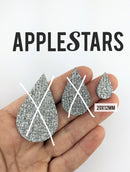Goutte AppleStars Argent 20 x 12 mm