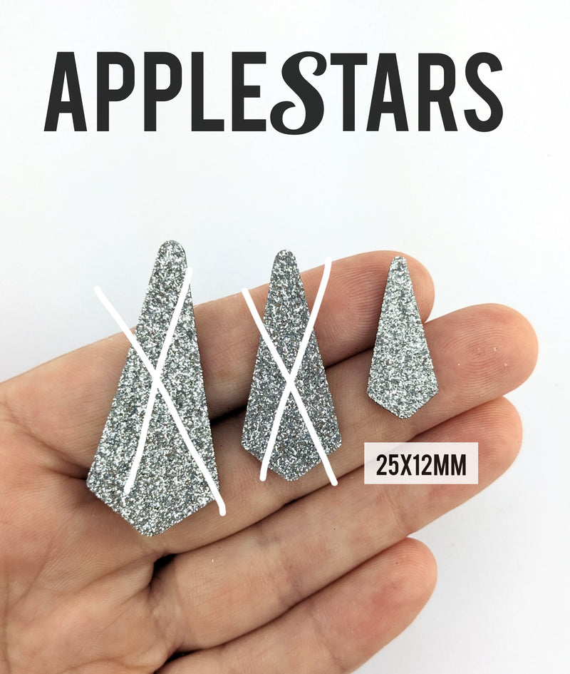 Pampille AppleStars Argent 25x12mm