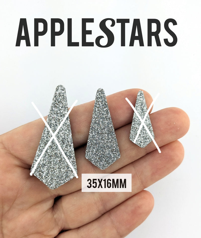 Pampille AppleStars Argent 35x16mm