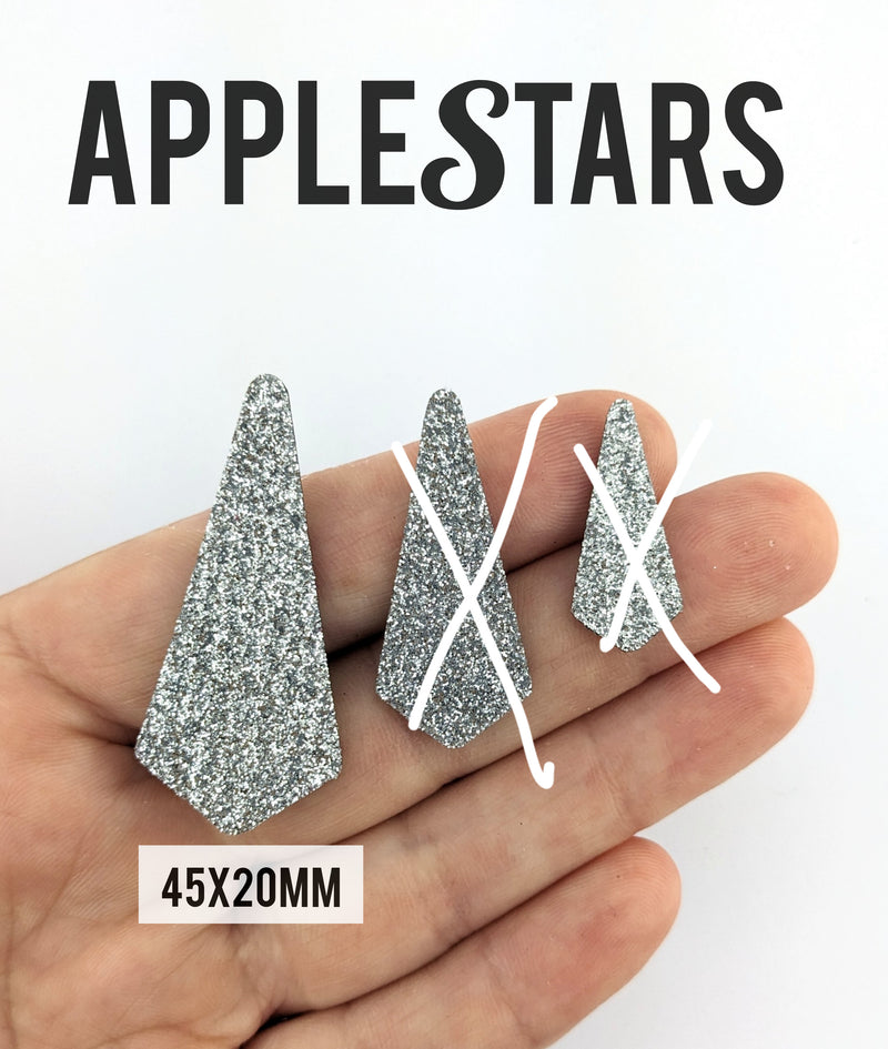Pampille AppleStars Argent 45x20mm
