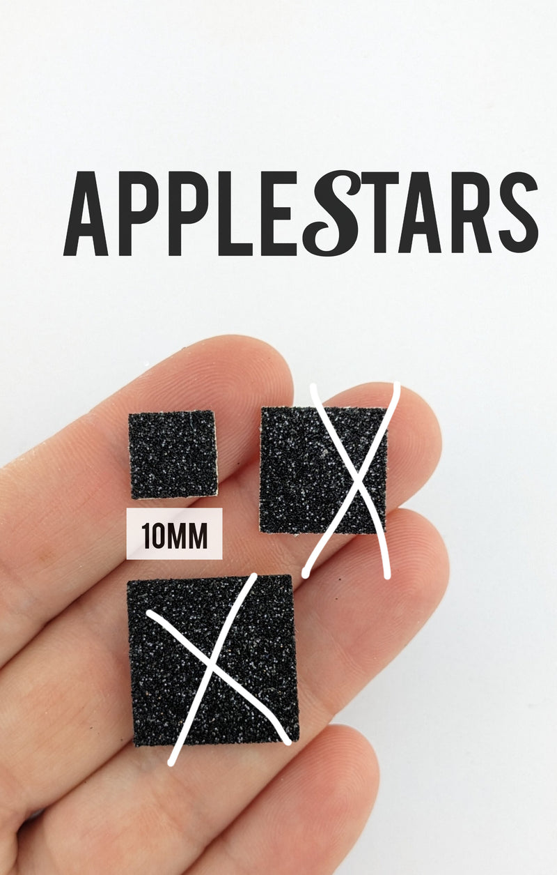 Carré AppleStars Noir 10mm