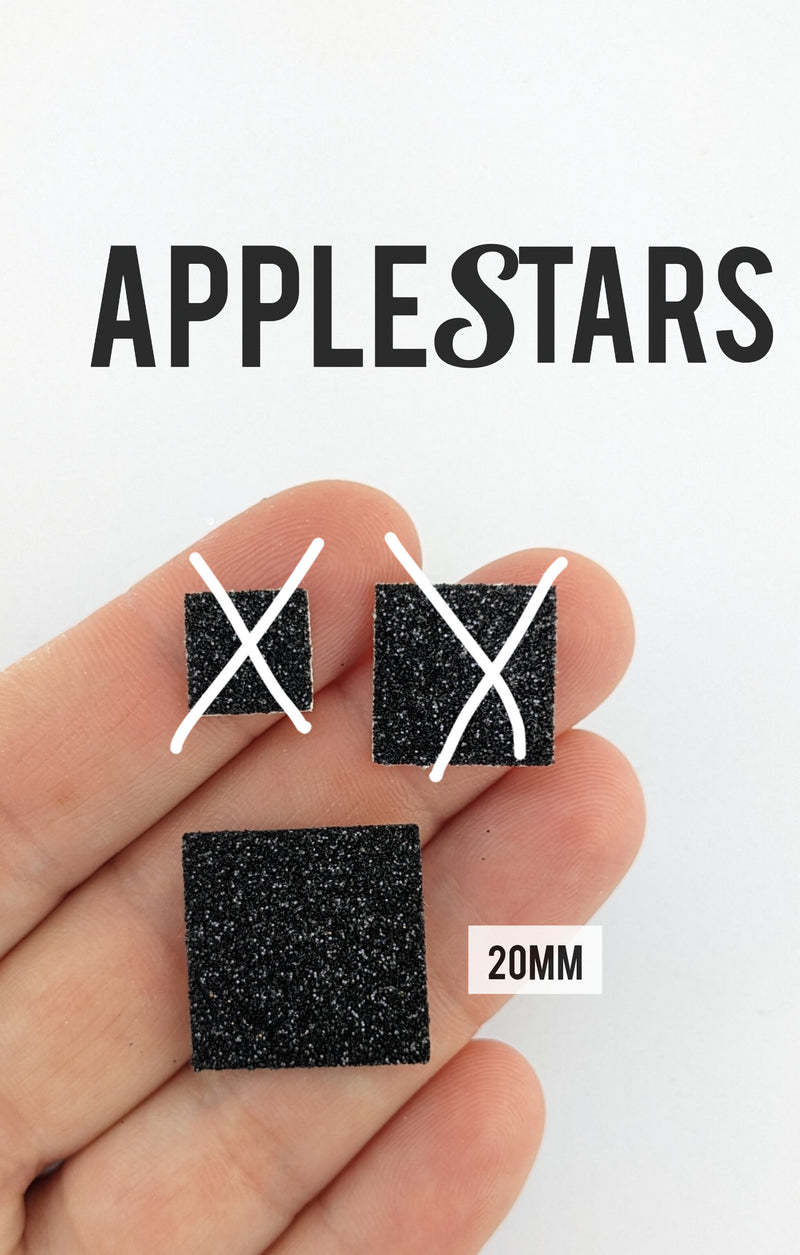 Carré AppleStars Noir 20mm