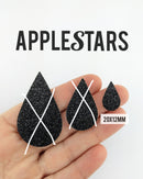 Goutte AppleStars Noir 20 x 12 mm