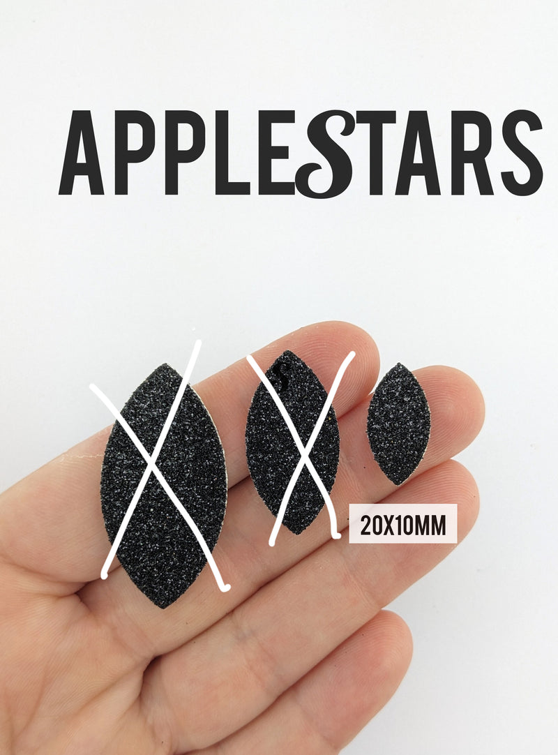 Feuille 20x10mm AppleStars Noir
