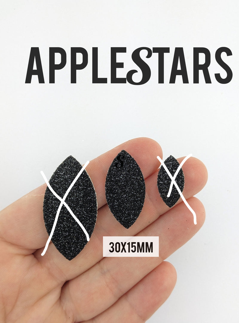 Feuille 30x15mm AppleStars Noir
