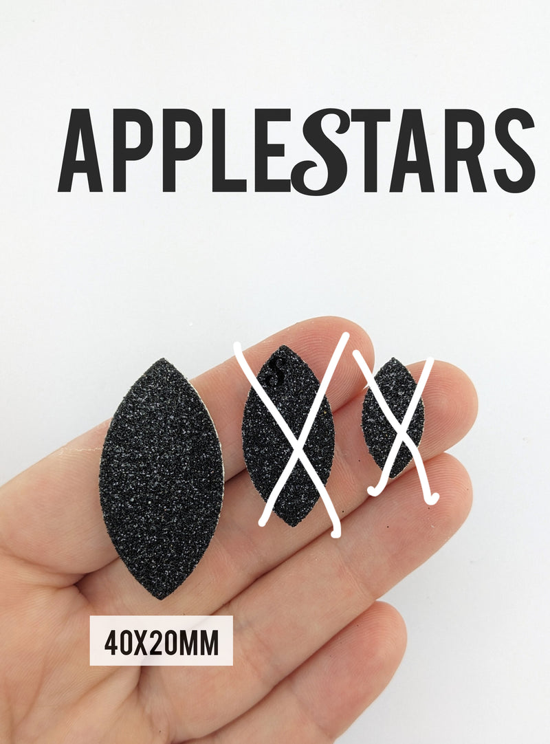 Feuille 40x20mm AppleStars Noir