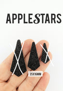 Pampille AppleStars Noir 35 x 16 mm