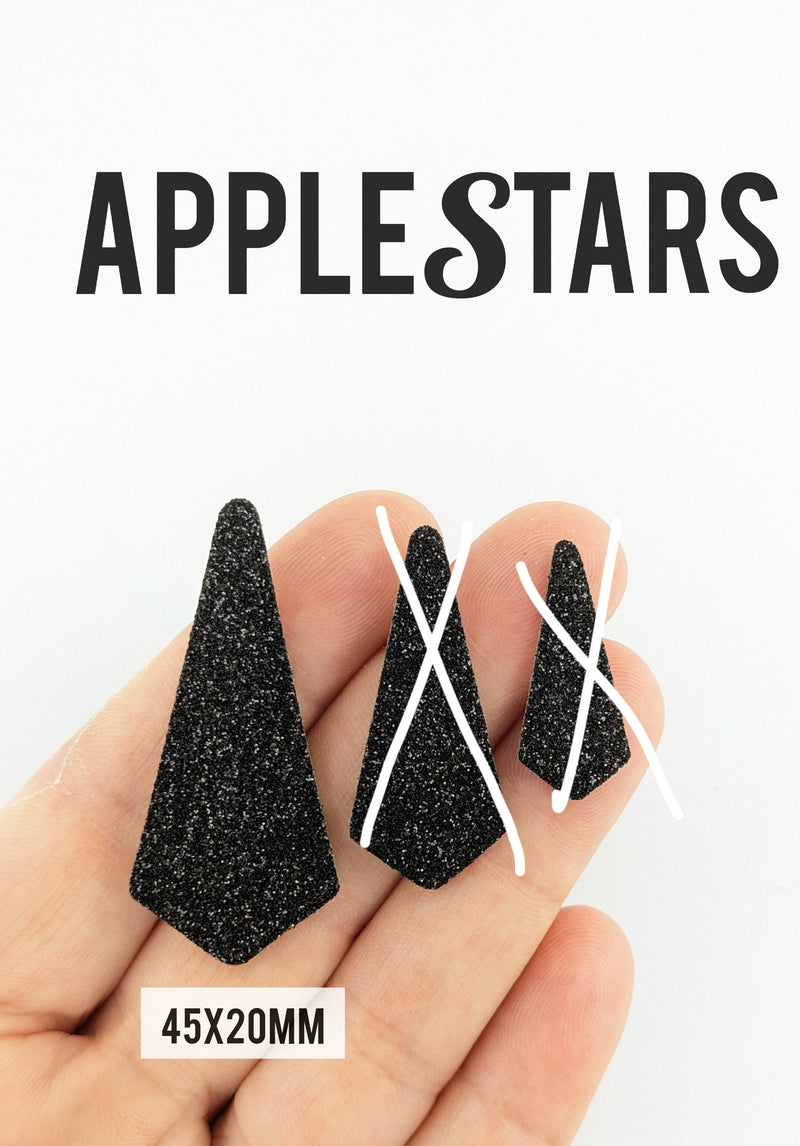 Pampille AppleStars Noir 45x20mm