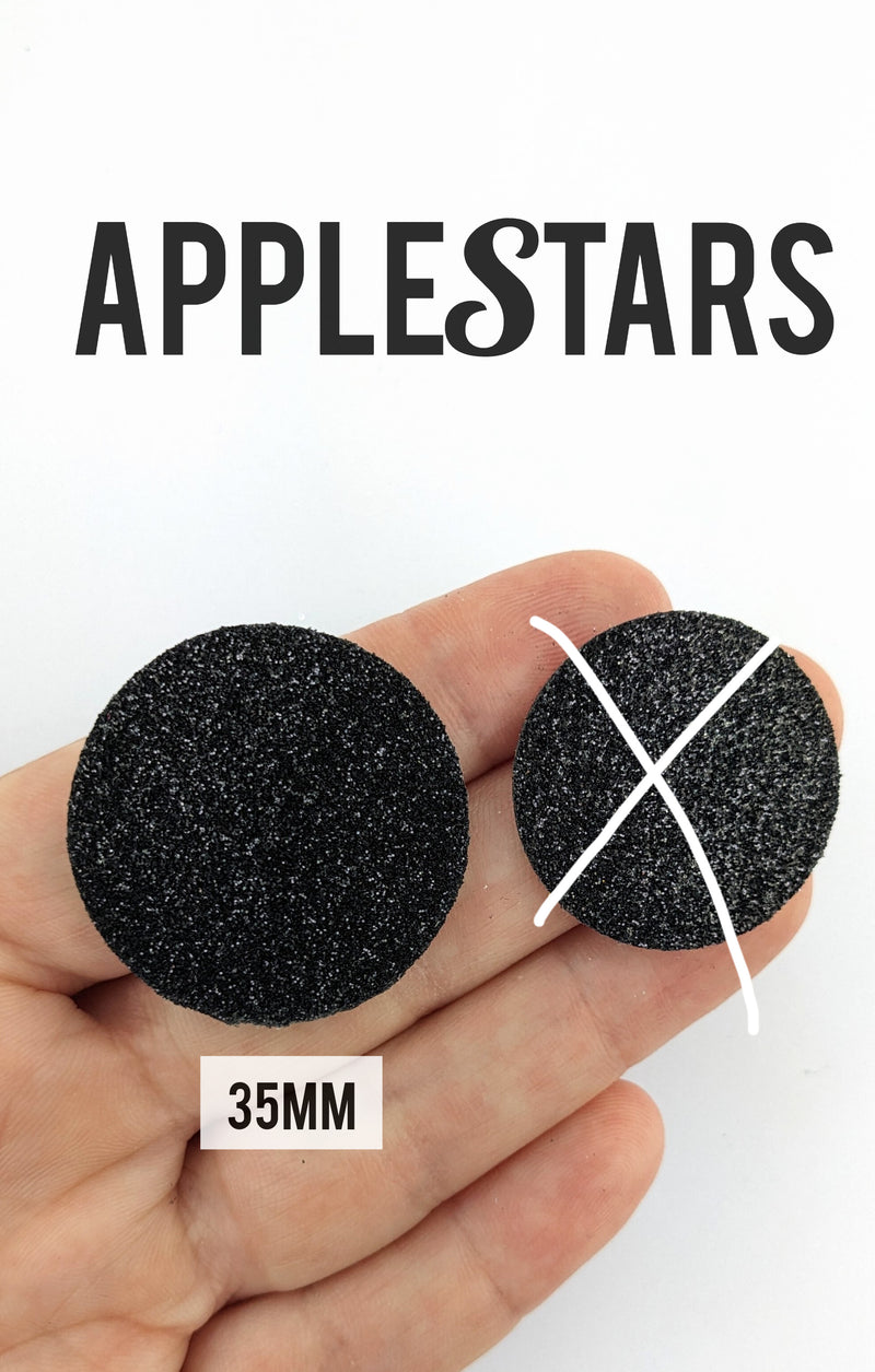 Rond AppleStars Noir 35mm