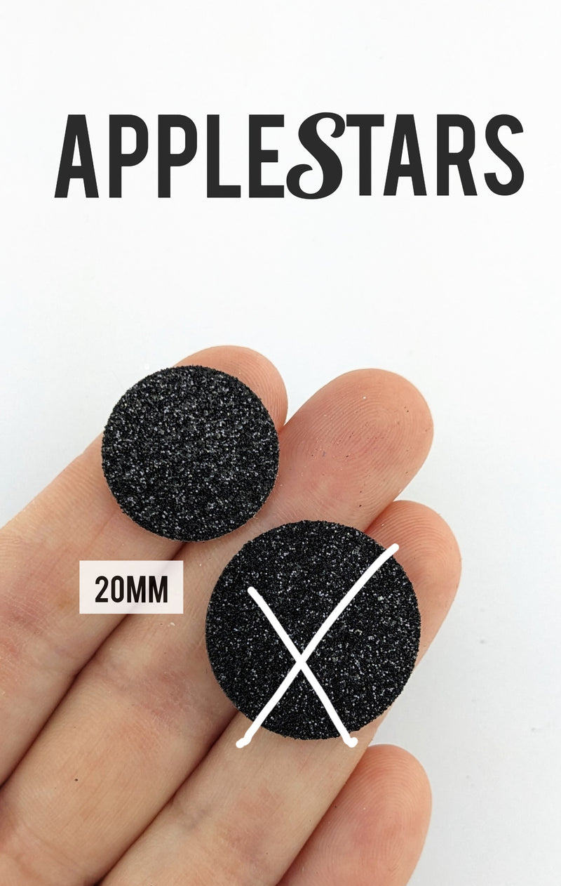 Rond AppleStars Noir 20mm
