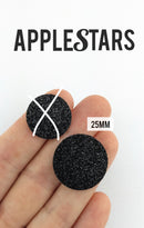 Rond AppleStars Noir 25 mm