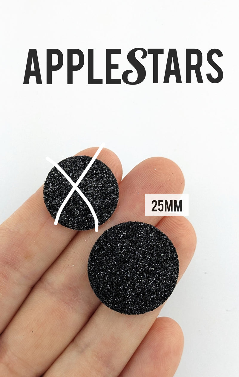 Rond AppleStars Noir 25mm