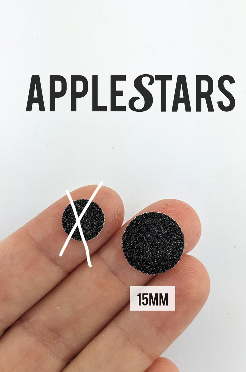 Rond AppleStars Noir 15mm