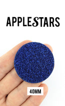 Rond AppleStars Bleu 40 mm