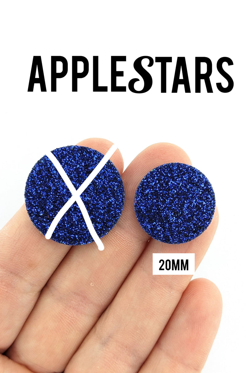 Rond AppleStars Bleu 20mm