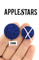 Rond AppleStars Bleu 25 mm