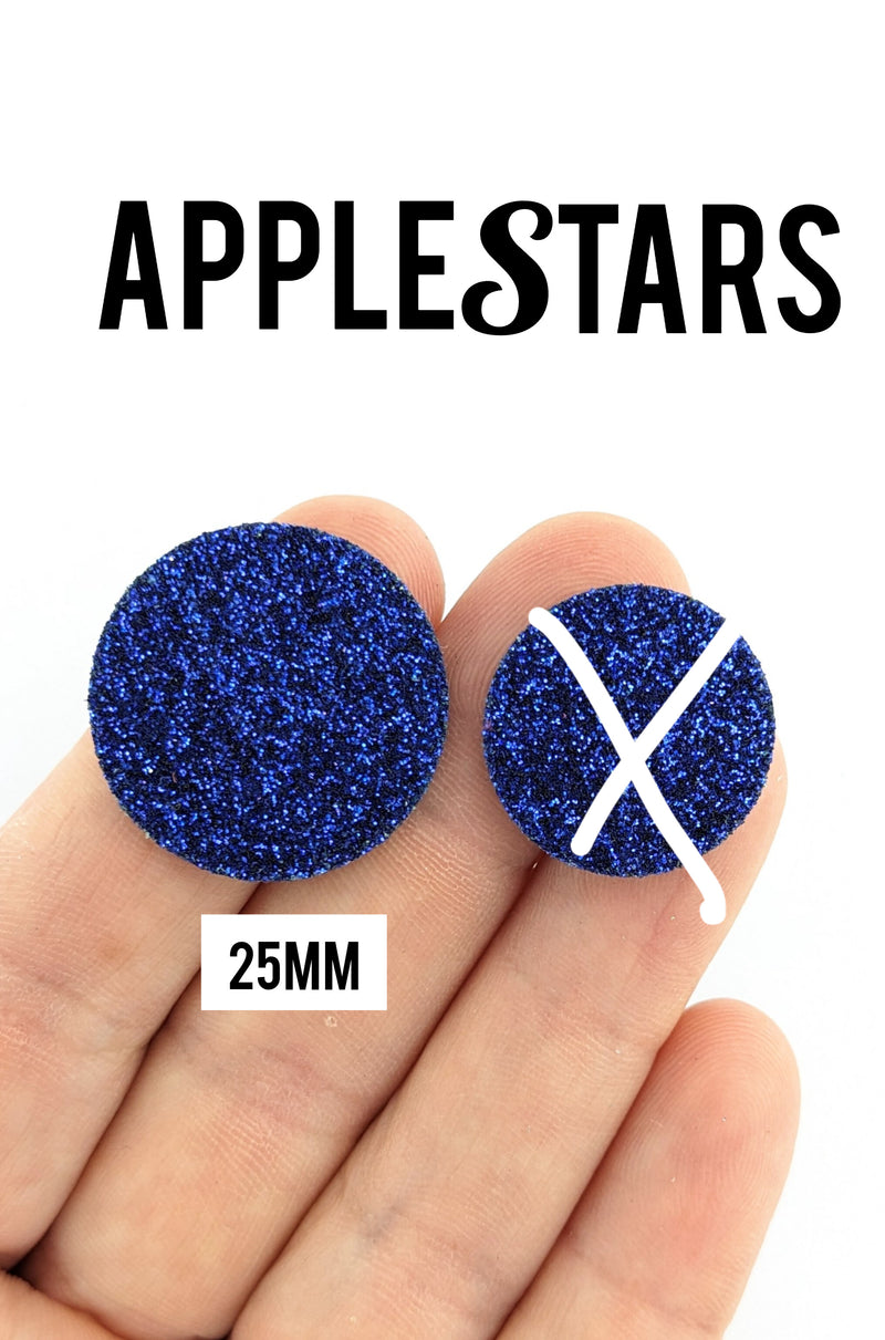 Rond AppleStars Bleu 25mm