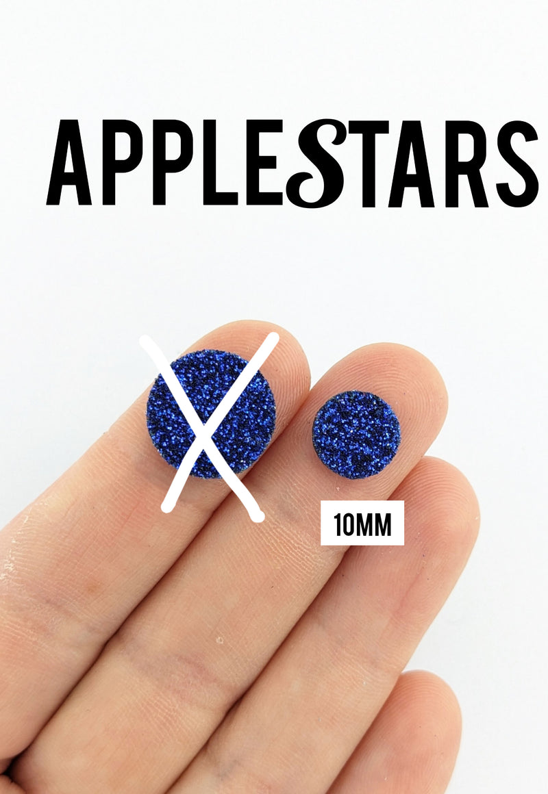 Rond AppleStars Bleu 10mm