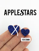 Coeur AppleStars Bleu 15 x 13 mm