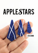 Pampille AppleStars Bleu 25 x 12 mm