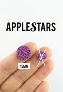 Rond AppleStars Violet 15 mm