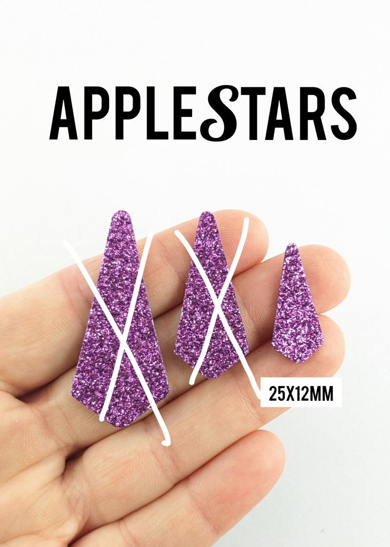 Pampille AppleStars Violet 25x12mm