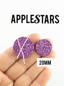 Rond AppleStars Violet 20 mm