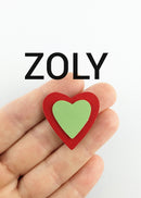 Nouveau Coeur AppleSkin lisse 30 x 31 mm