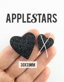 Nouveau Coeur AppleStars Noir 30 x 31 mm