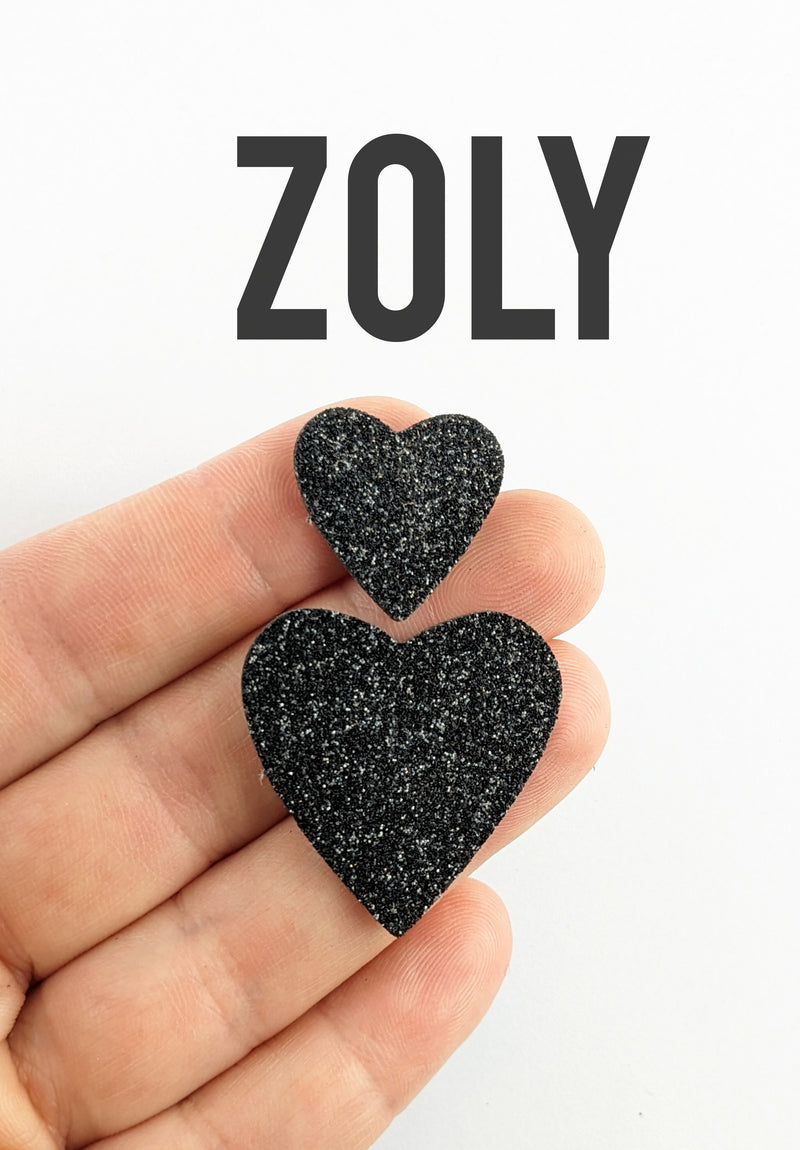 Nouveau Coeur AppleStars Noir 30x31mm
