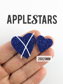 Nouveau Coeur AppleStars Bleu 20 x 21 mm