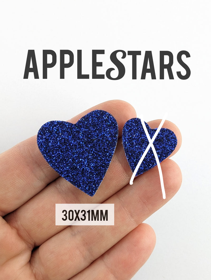 Nouveau Coeur AppleStars Bleu 30x31mm