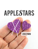 Nouveau Coeur AppleStars Violet 20 x 21 mm