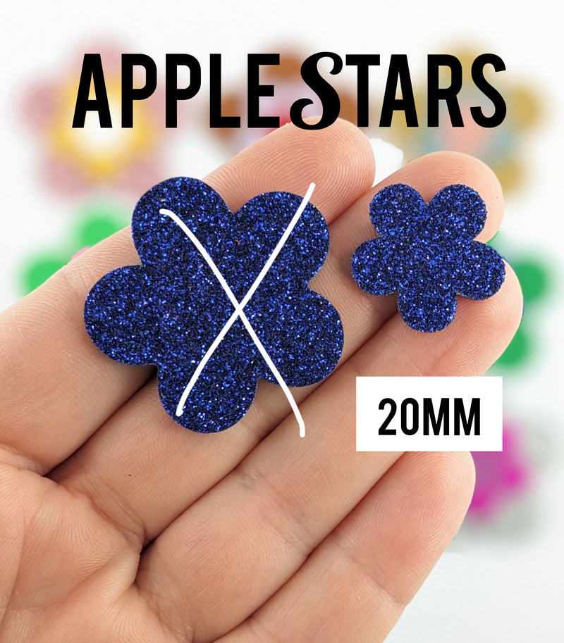 Fleur AppleStars Bleu 20mm