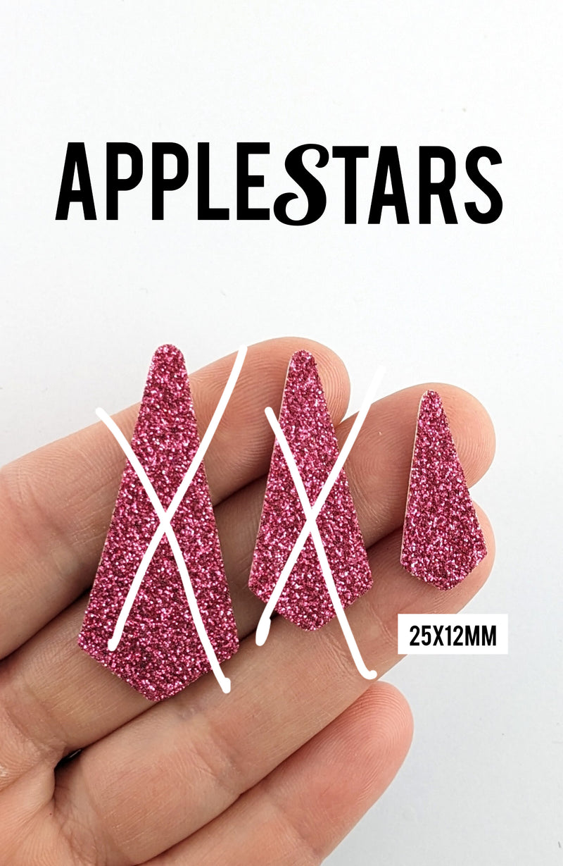 Pampille AppleStars Rose 25x12mm