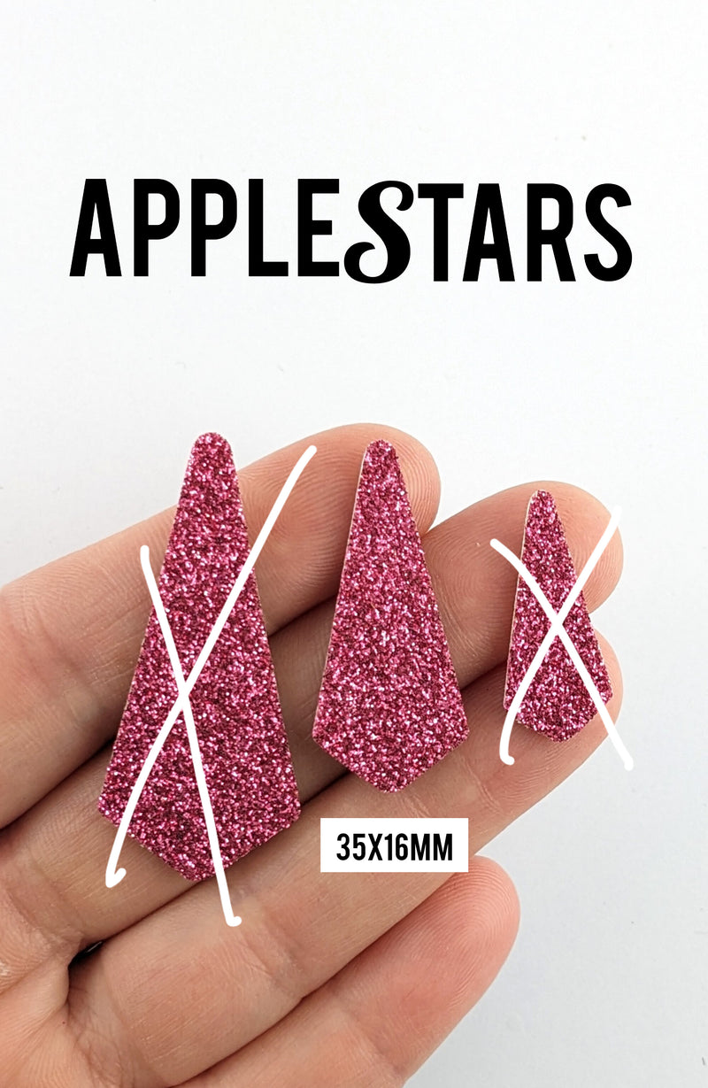 Pampille AppleStars Rose 35x16mm