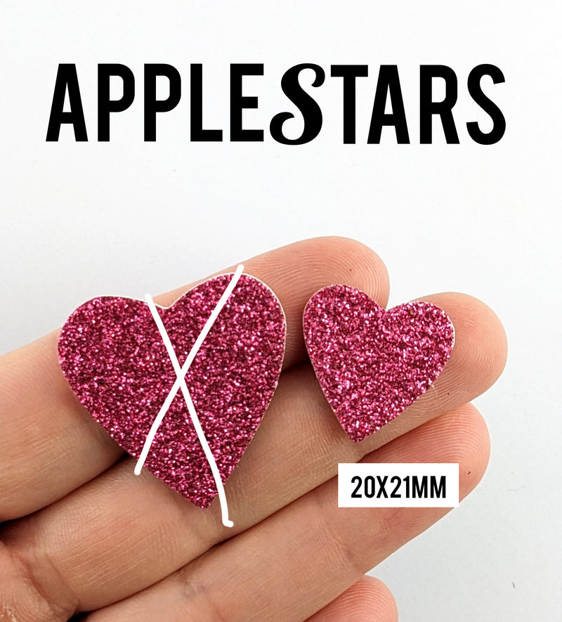 Nouveau Coeur AppleStars Rose 20x21mm