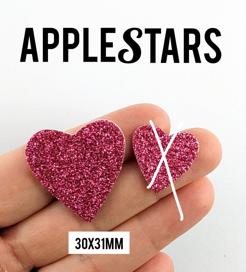 Nouveau Coeur AppleStars Rose 30x31mm