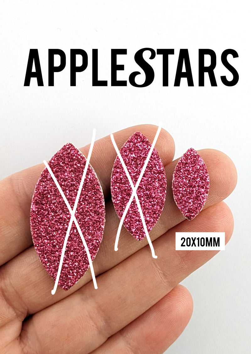 Feuille 20x10mm AppleStars Rose